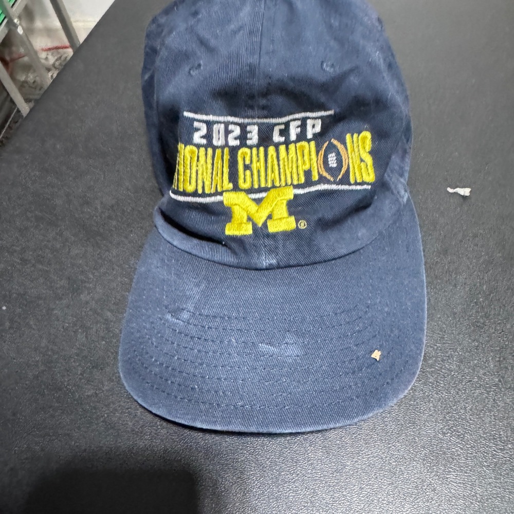 Fan Favorite Michigan Wolverines Hat Mens OS 2023 CFP Champs Navy Blue
